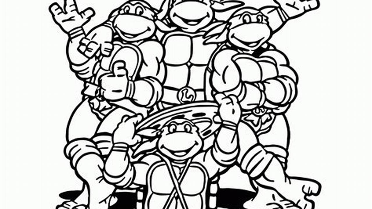 Ninja Turtle Color Pages