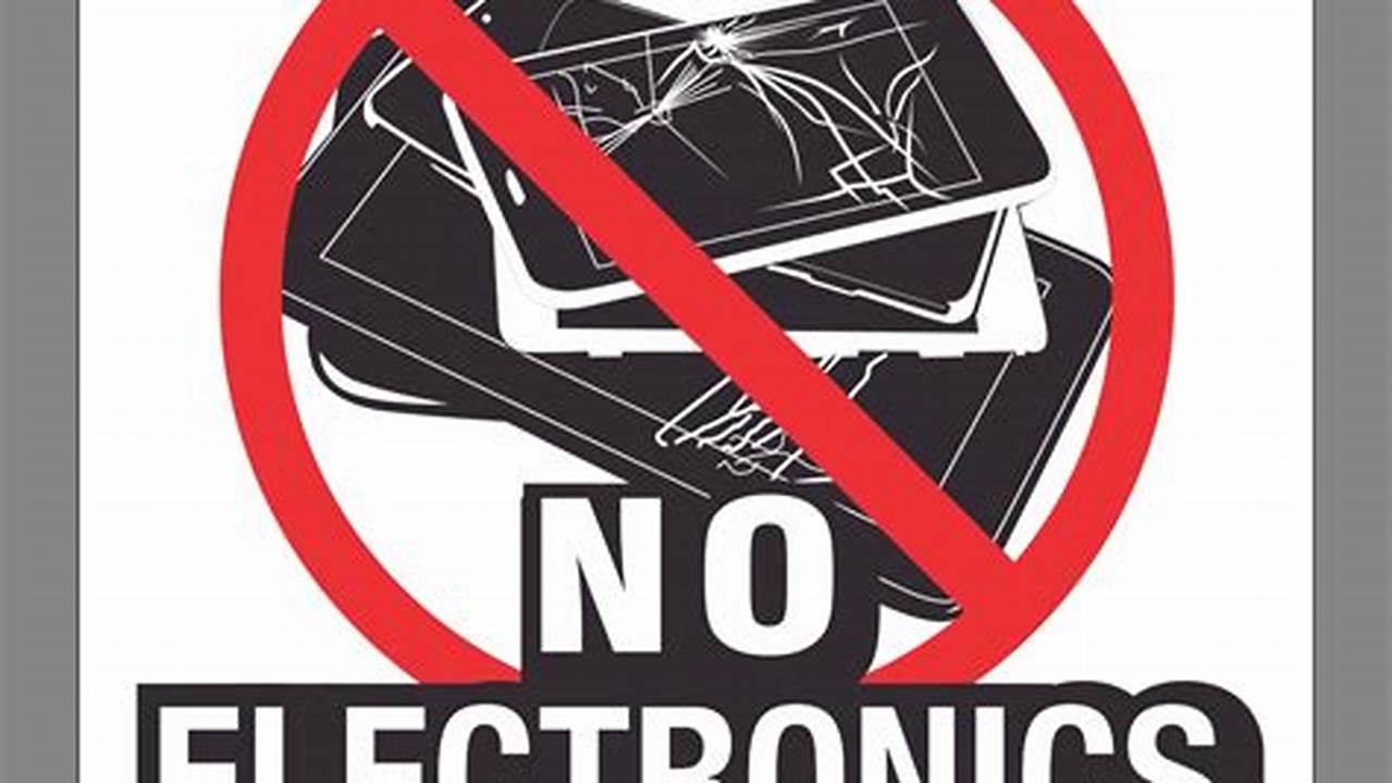 The No Electronics Sign: A Symbol of Focus and Productivity