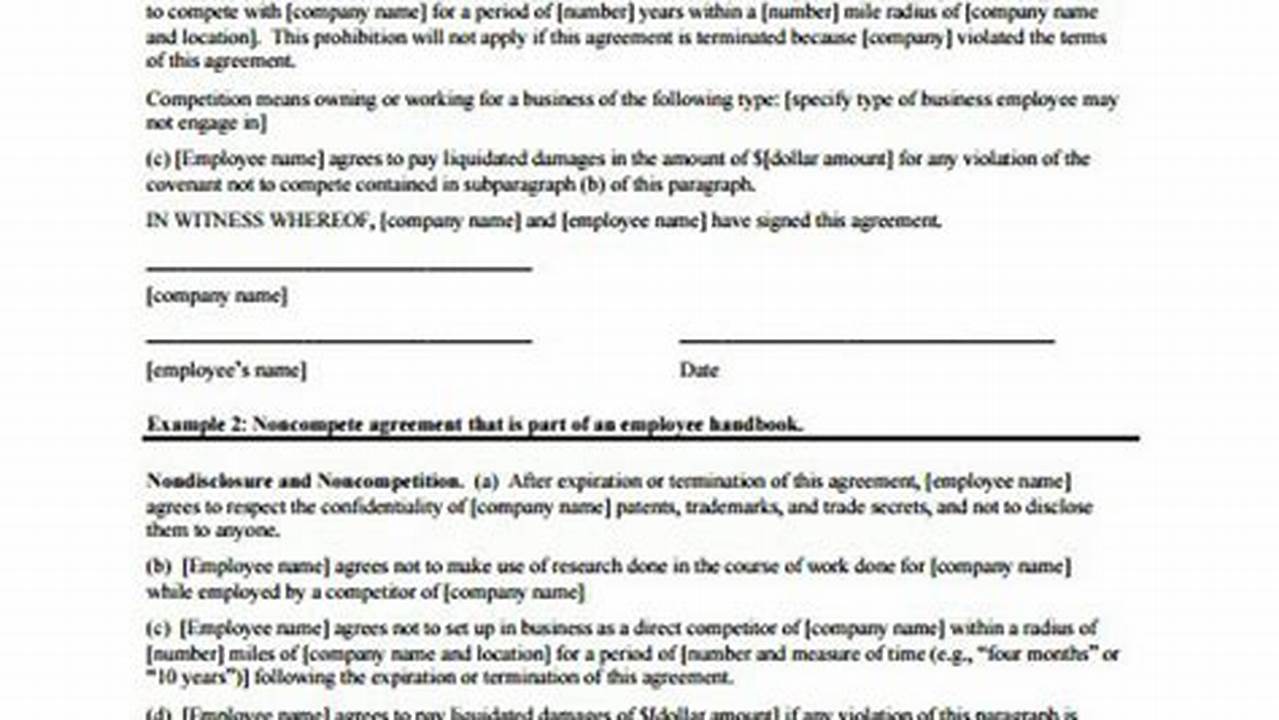 Non-Compete Agreements in the Restaurant Industry: A Comprehensive Guide