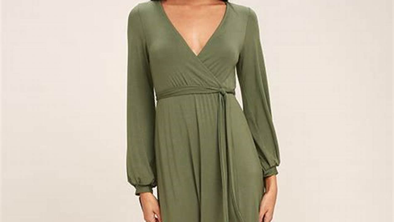 Unveiling the Allure of Olive Green Long Dresses: Discover Style and Sophistication