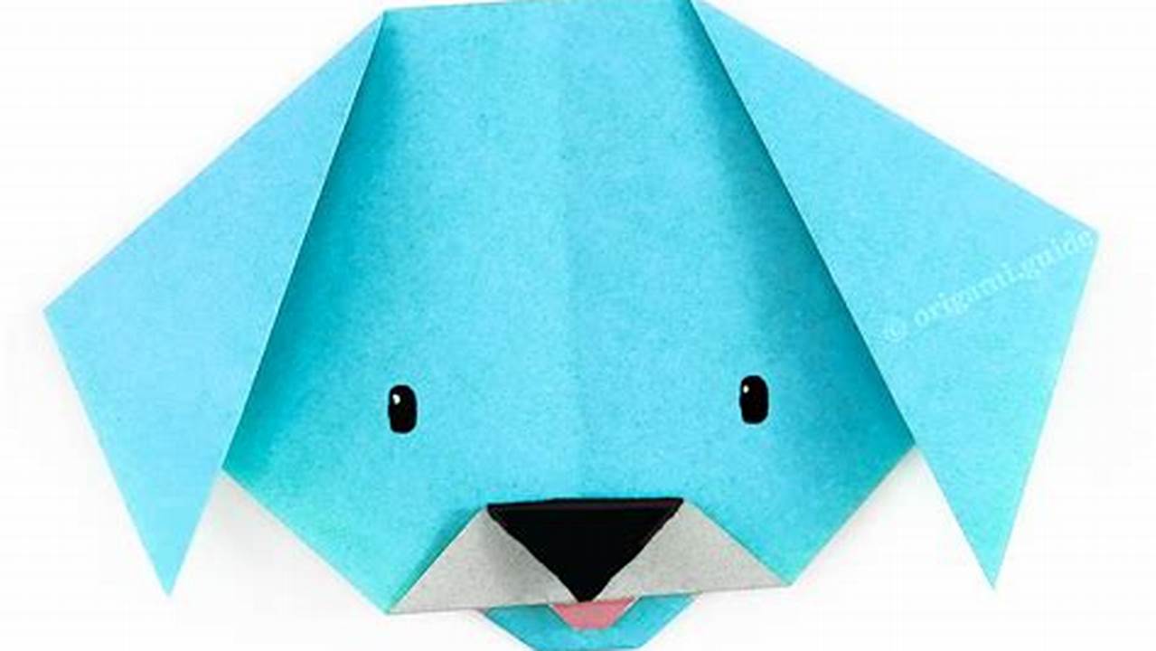 Origami Dog Face: Crafting an Iconic Canine Expression