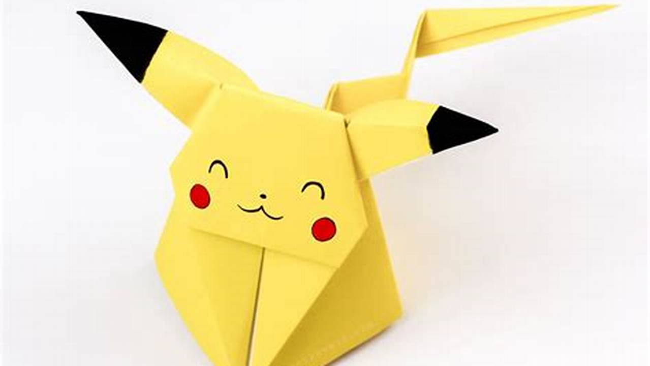 Origami Facili Ma Belli Pikachu: A Step-by-Step Guide to Create a Captivating Origami Pikachu