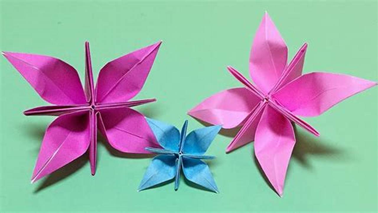 DIY Origami Flower Using One Piece of Paper: A Step-by-Step Instruction