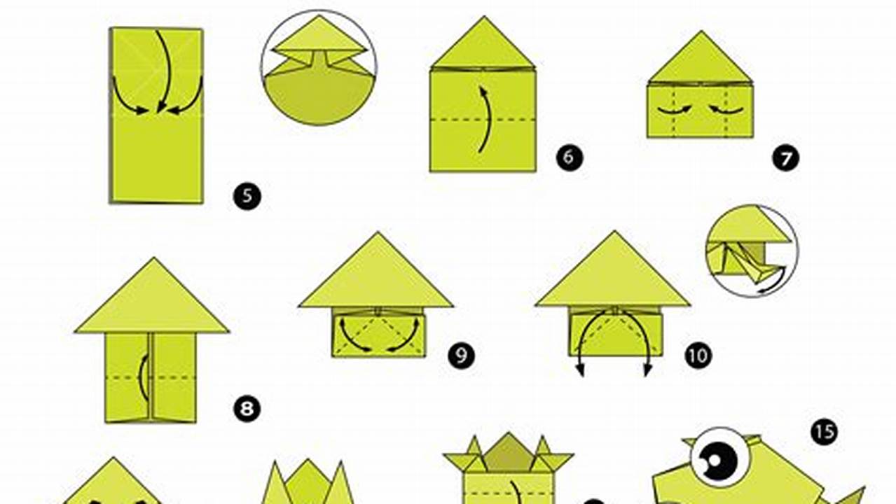 Origami Frog: Printable Instructions for a Fun and Creative Paper Craft