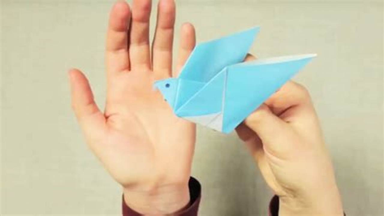 Origami Bird: A Folding Guide for Little Hands