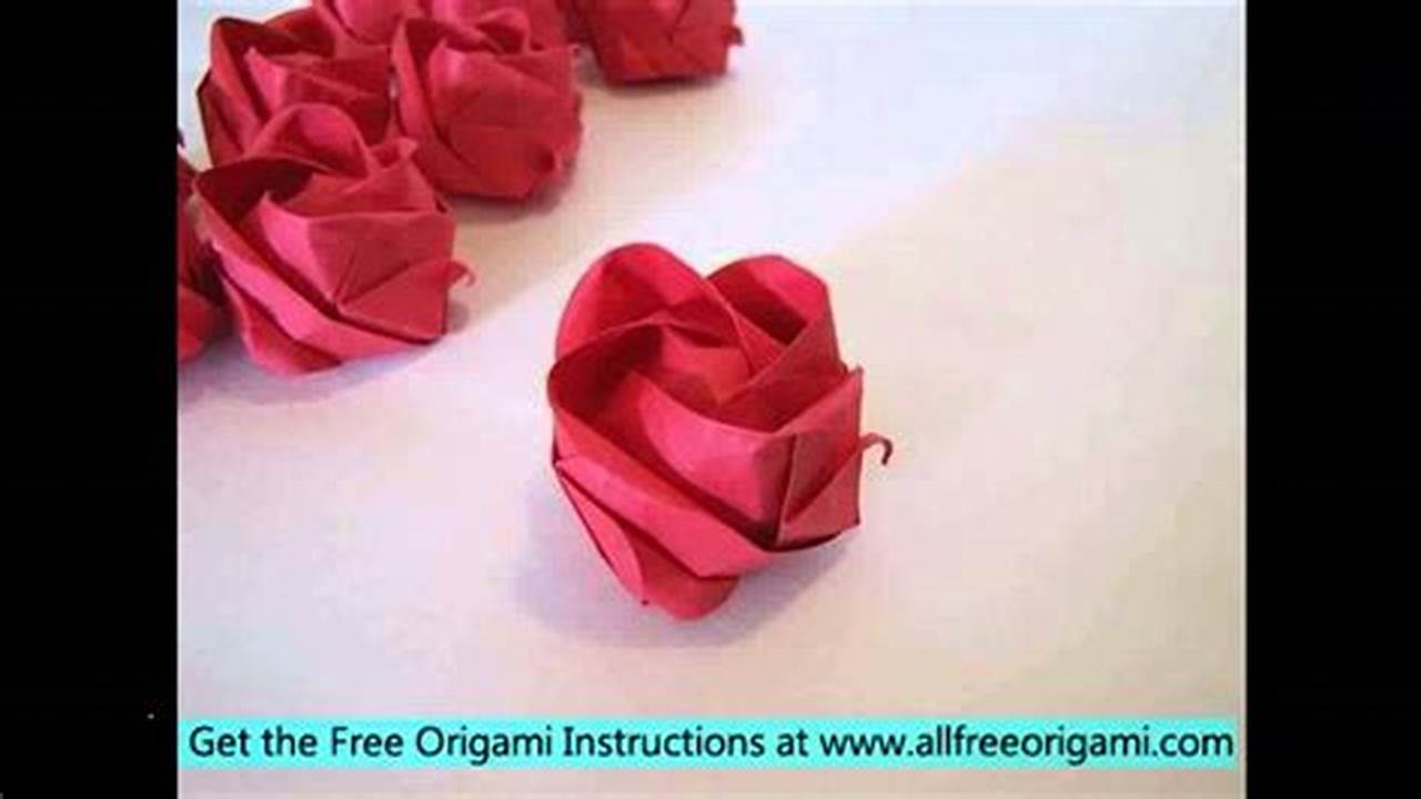 Origami Rose: A Beautiful Creation from Rob's World