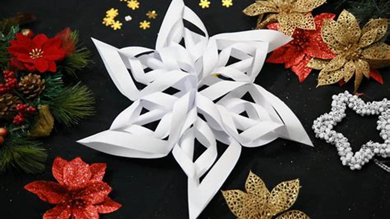 Origami Snowflake Tree Topper: A Unique and Creative Holiday Decoration
