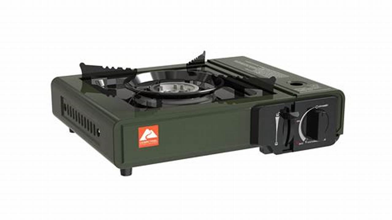 Ozark Trail Tabletop 1 Burner Butane Camping Stove: Convenient and Reliable Cooking for Your Outdoor Adventures