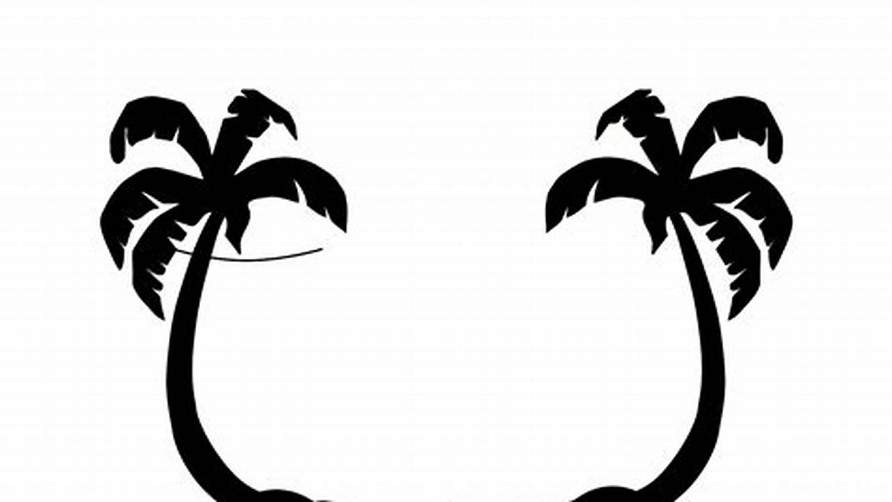 Unleash the Power of Palm Tree Clip Art in Black and White: Discover Endless Possibilities