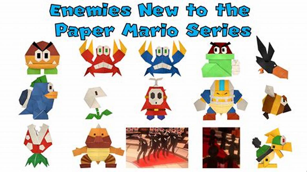 Paper Mario: The Origami King Enemy Guide