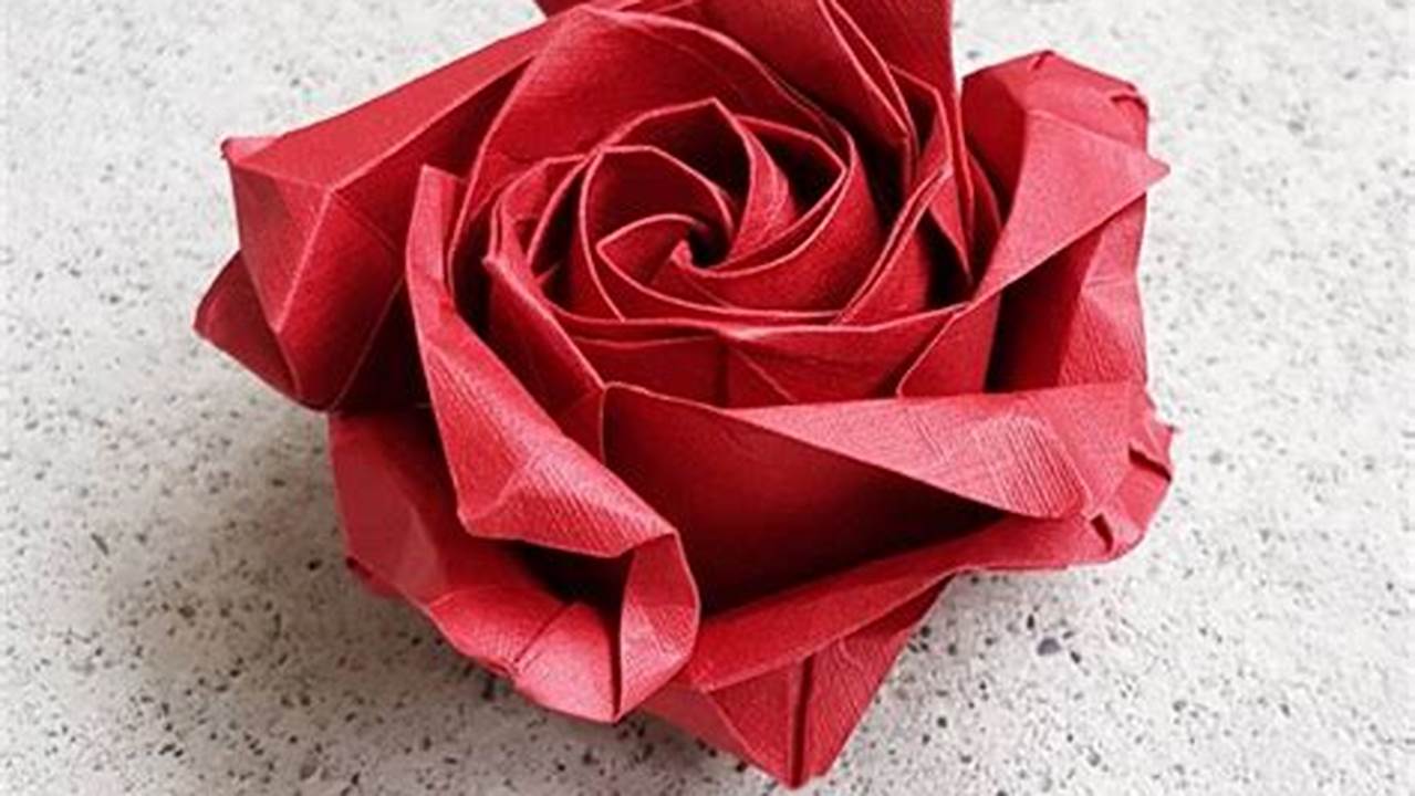 Pentagon Rose: A Guide to Crafting an Origami Masterpiece