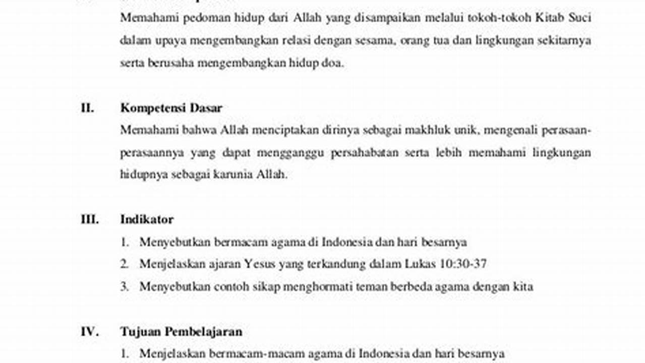 Perangkat Pembelajaran Agama Kristen SD: Pengertian, Tujuan, dan Contoh