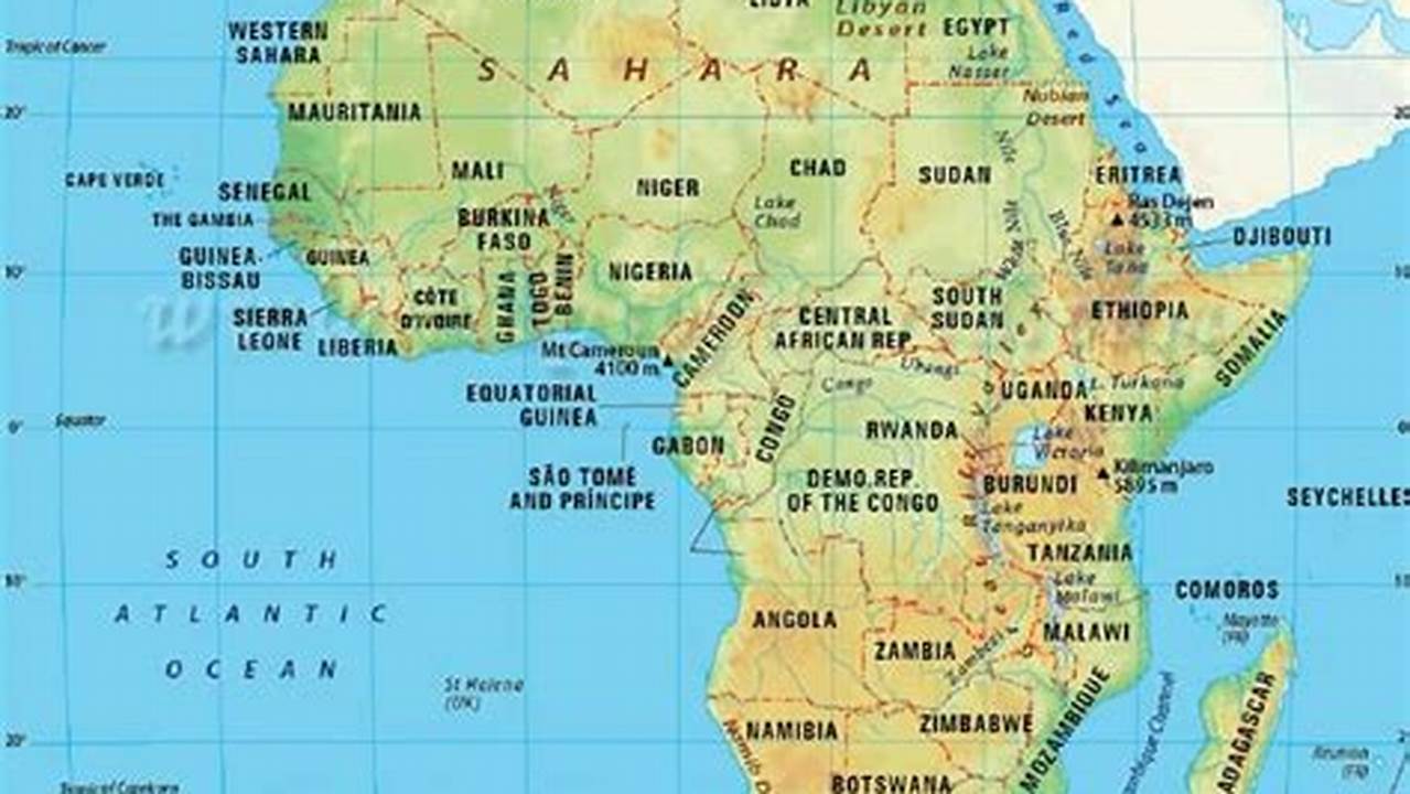 Peta Benua Afrika: Panduan Lengkap Referensi Geografis