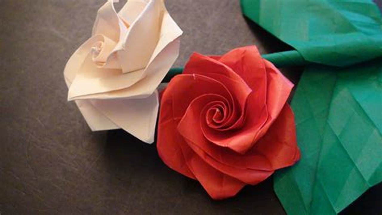 Pictures of Origami Rose: A Journey Through Beauty and Creativity