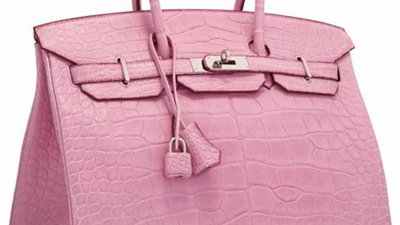Pink Alligator Birkin Bag: A Symbol of Luxury and Exclusivity