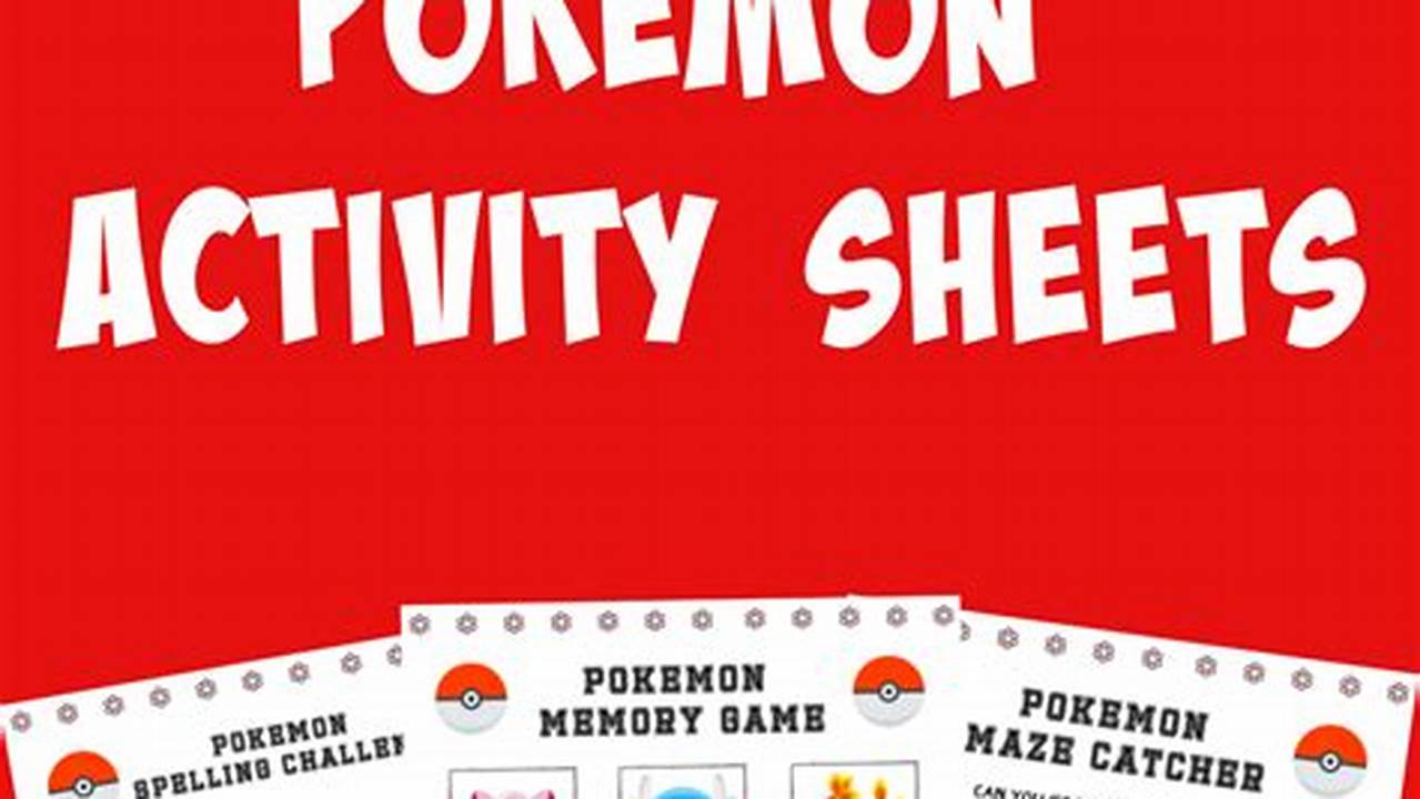 How to Use Pokemon Printable Games for Educational Fun