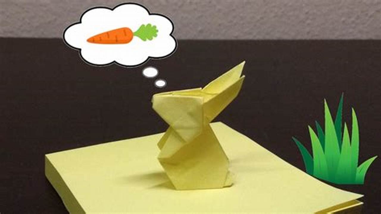 Post-it Note Origami Dog: Easy and Creative Origami Project