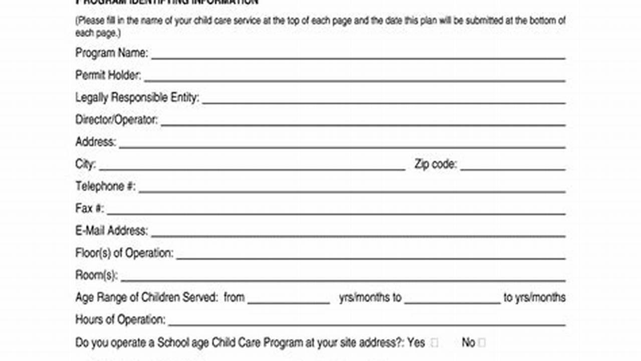 Printable Child Safety Plan Template: A Comprehensive Guide for Parents