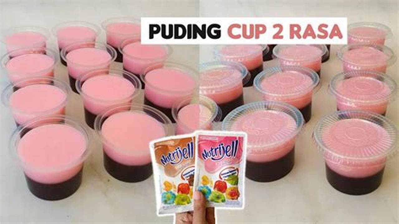 Resep Rahasia Puding Cup 2 Warna yang Bikin Ketagihan!