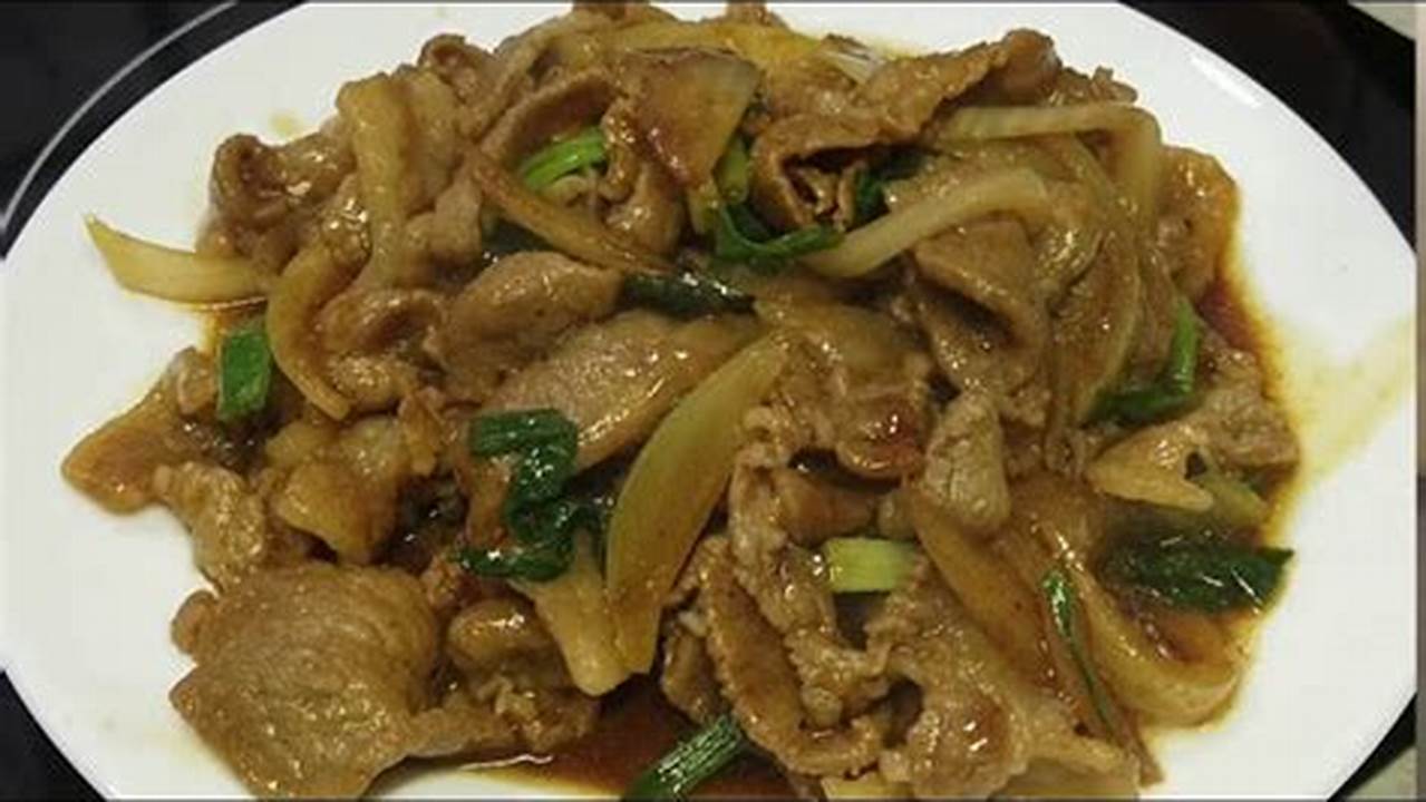 Rahasia Dibalik Kelezatan Resep Daging Babi Iris Terungkap!