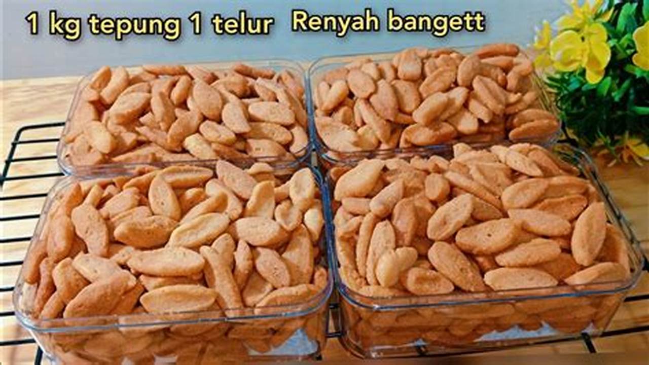 Resep Rahasia Kue Ketapang Renyah Gurih, Wajib Coba!