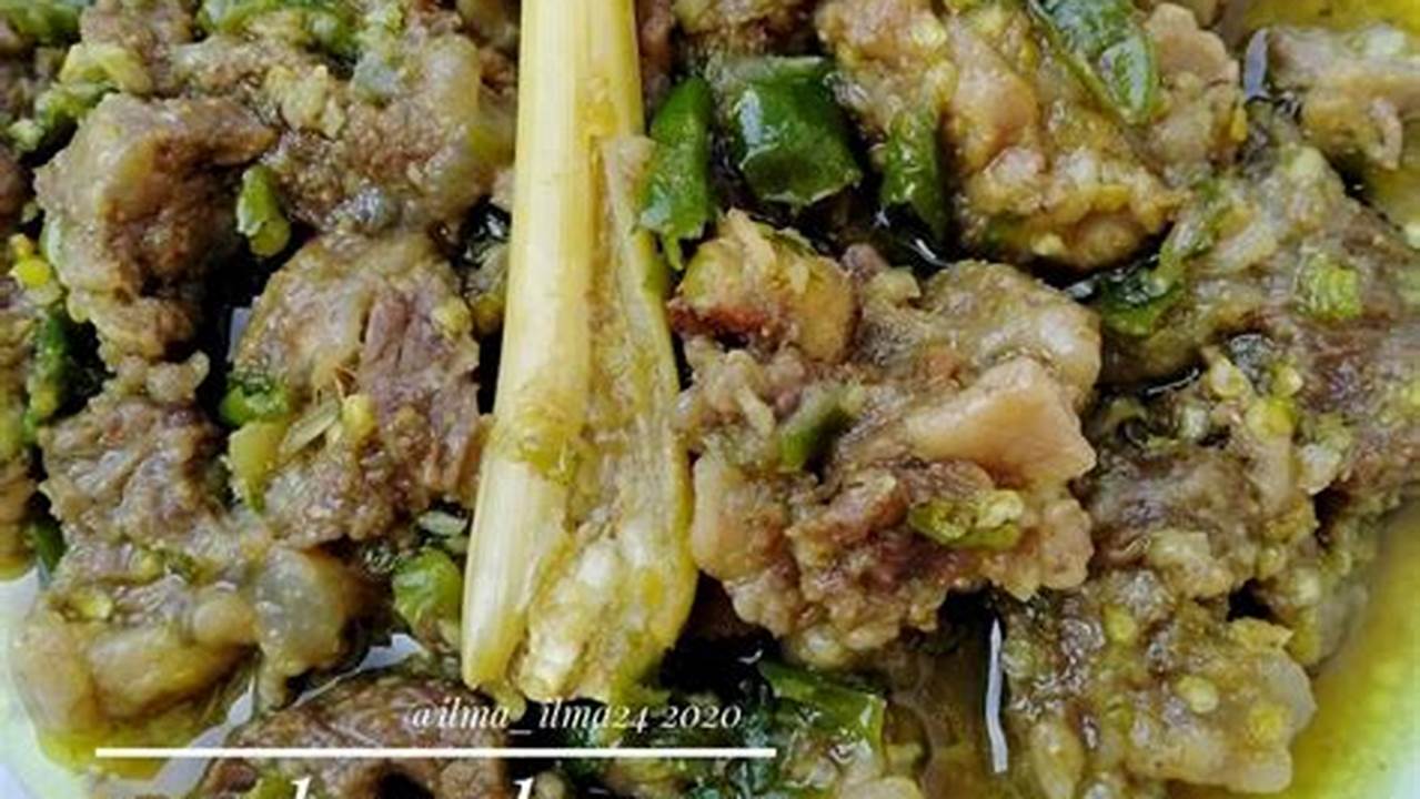 Resep Rahasia Sandung Lamur Lombok Ijo: Nikmat Pedas, Kaya Manfaat