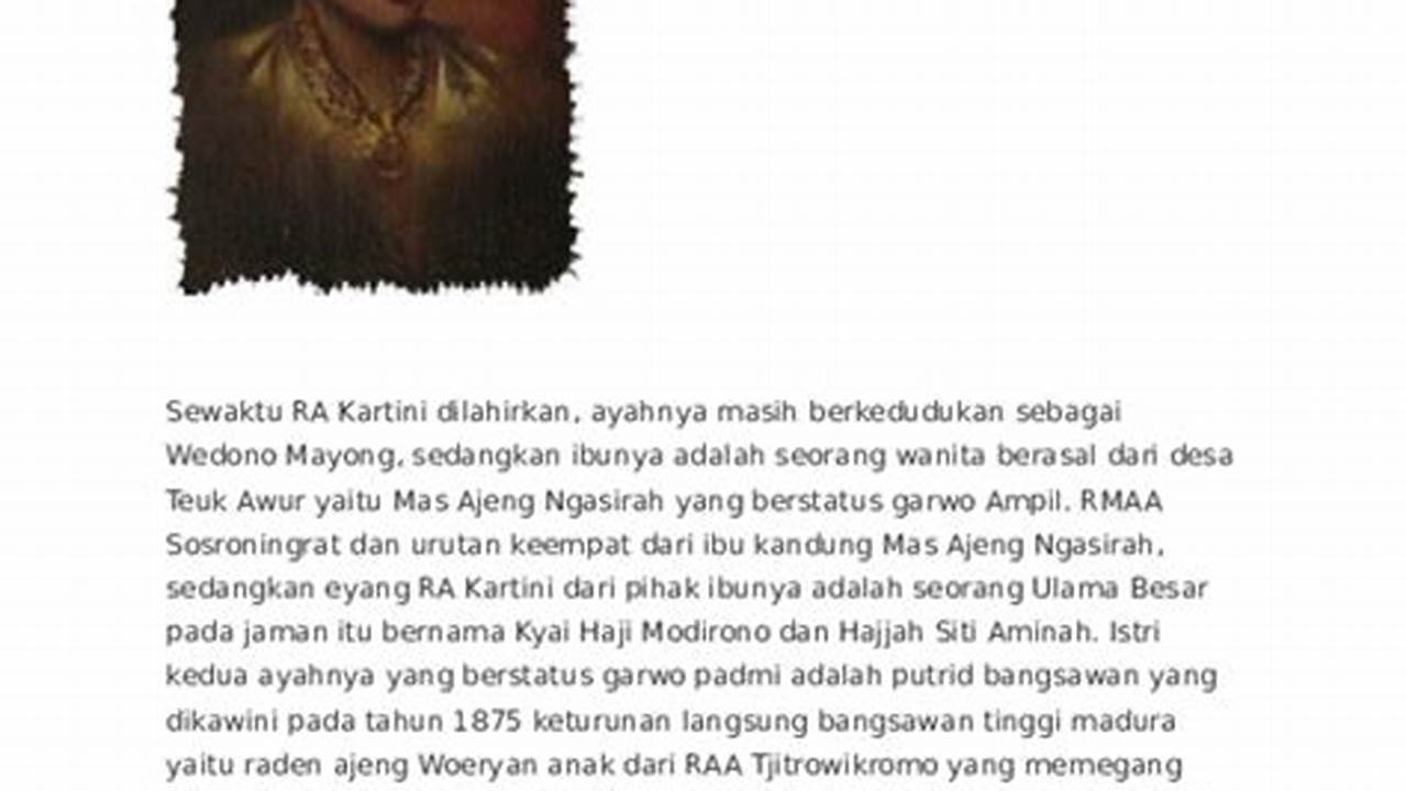 Temukan Kisah Inspiratif Kartini: Bedah Biografi untuk Pencerahan dan Wawasan Baru