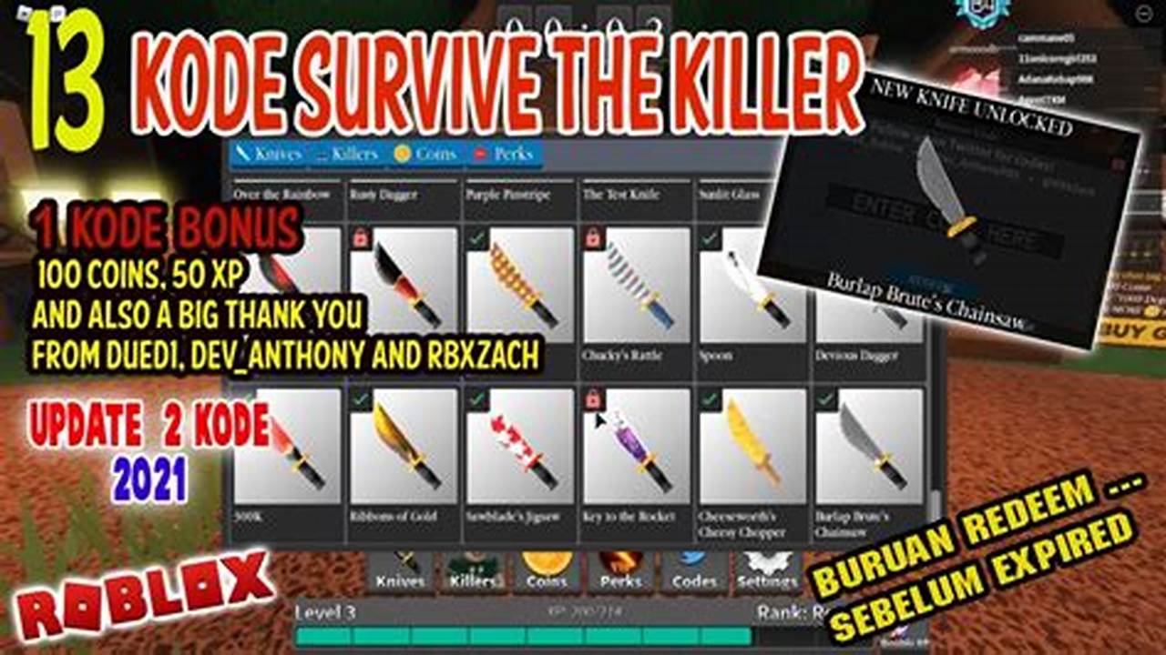 Survive the Killers: Unleash Your Arsenal with Roblox Codes