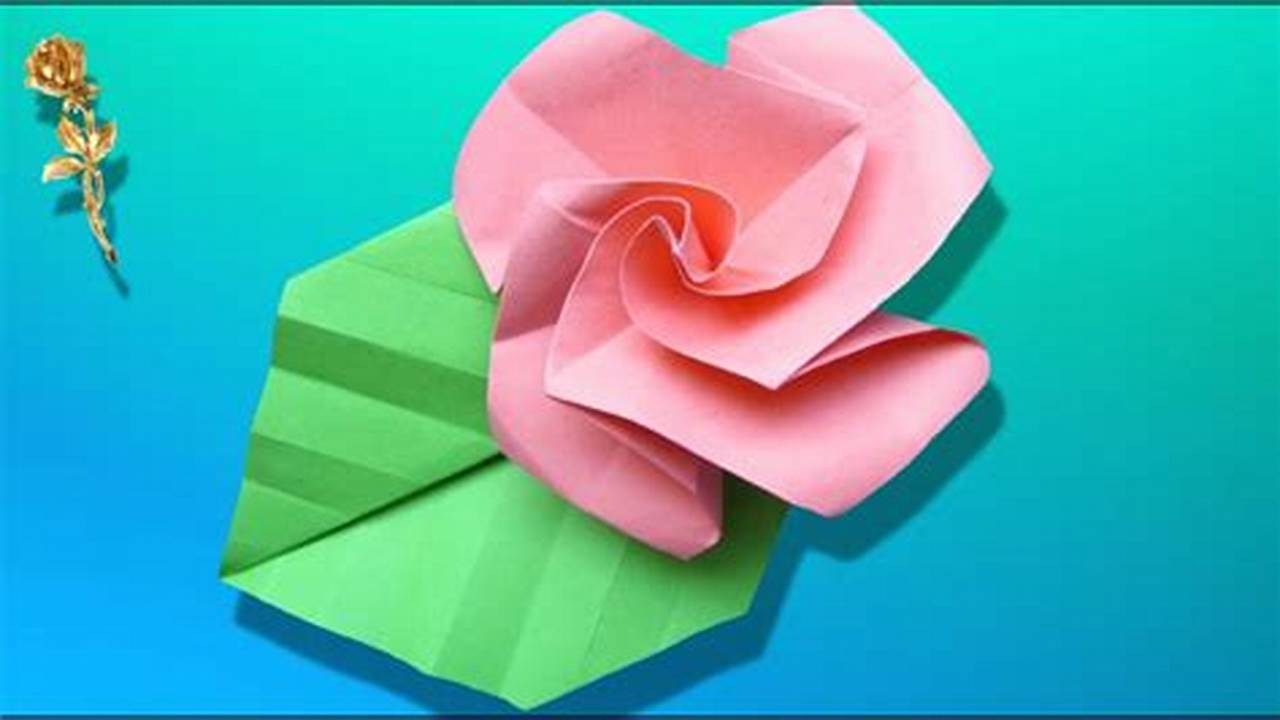 How to Make an Easy Origami Rose