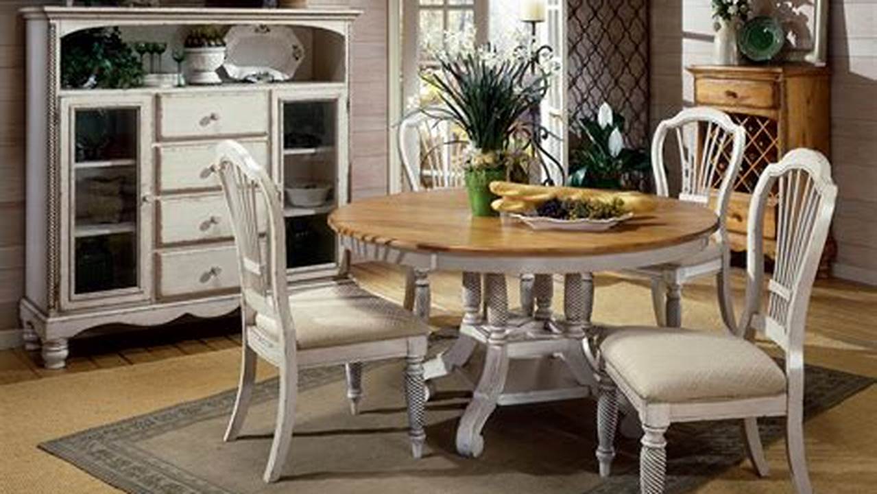 Round White Kitchen Tables and Chairs: A Timeless Classic