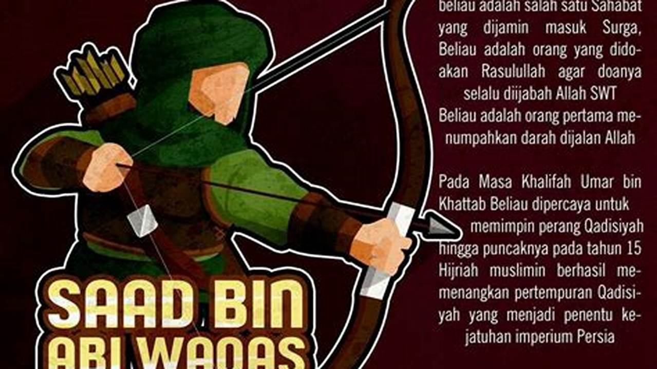Sejarah dan Profil Saad bin Abi Waqas, Sahabat Rasulullah yang Dermawan