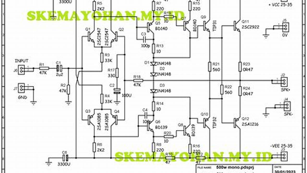 Skema Power Ampli 3 Ampere: Panduan Lengkap untuk Pemula