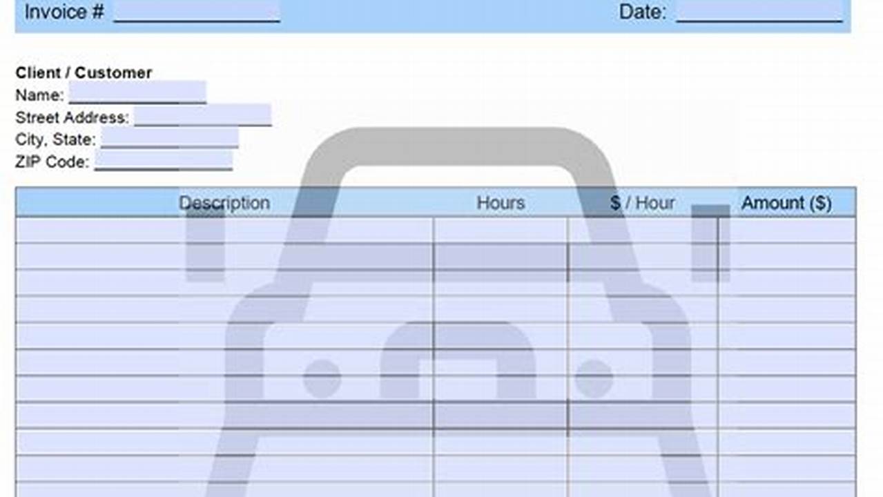 Snow Plow Invoice Template: Professional and Easy-to-Use