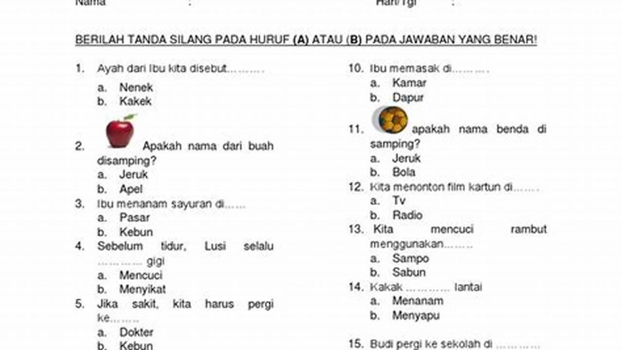 Soal Sumatif Bahasa Indonesia SD: Pengertian, Jenis, dan Contoh