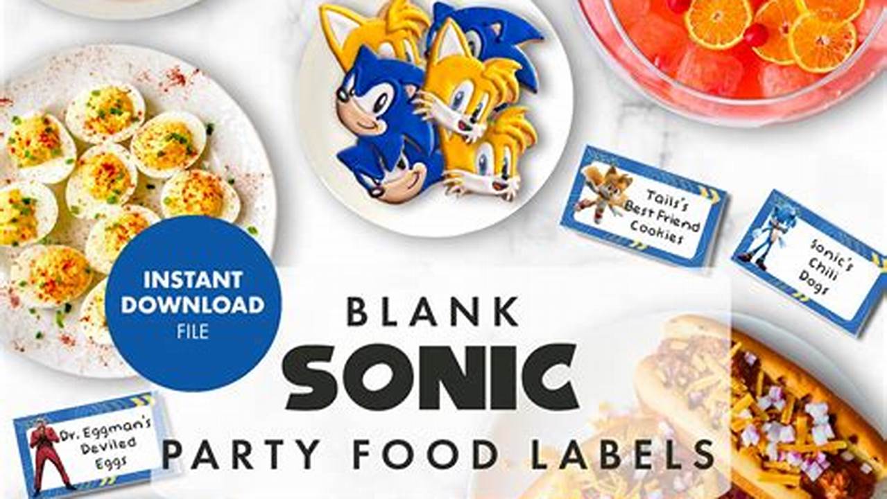 Sonic Birthday Party Food Ideas: A Super Guide for Parents