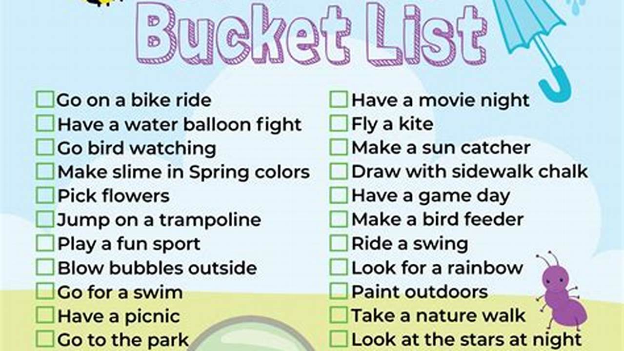 30+ Bucket List Items for Spring