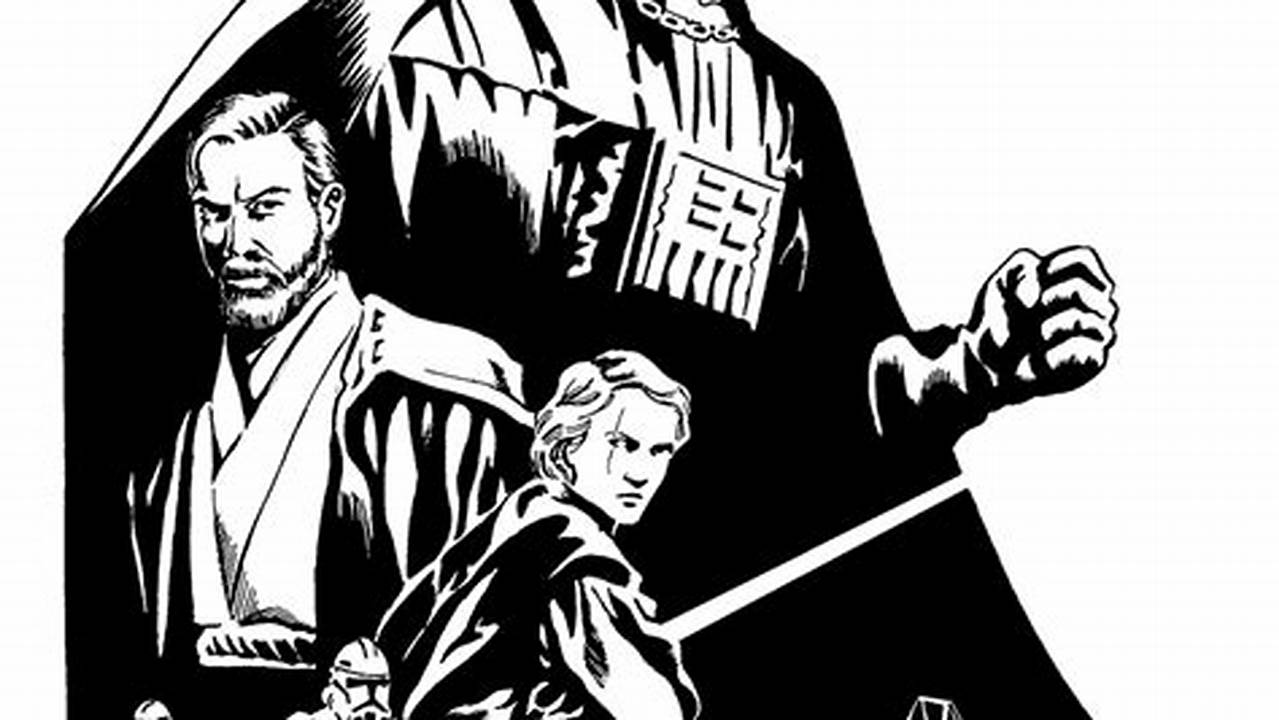 Unveiling the Power of Star Wars Black and White Clip Art