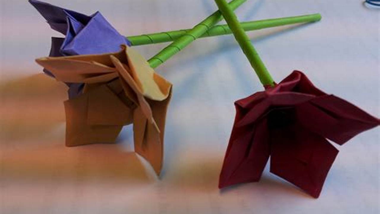 Stems for Origami Flowers