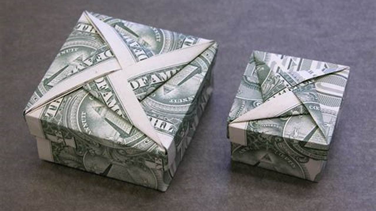 Step by Step Dollar Bill Origami Box Instructions