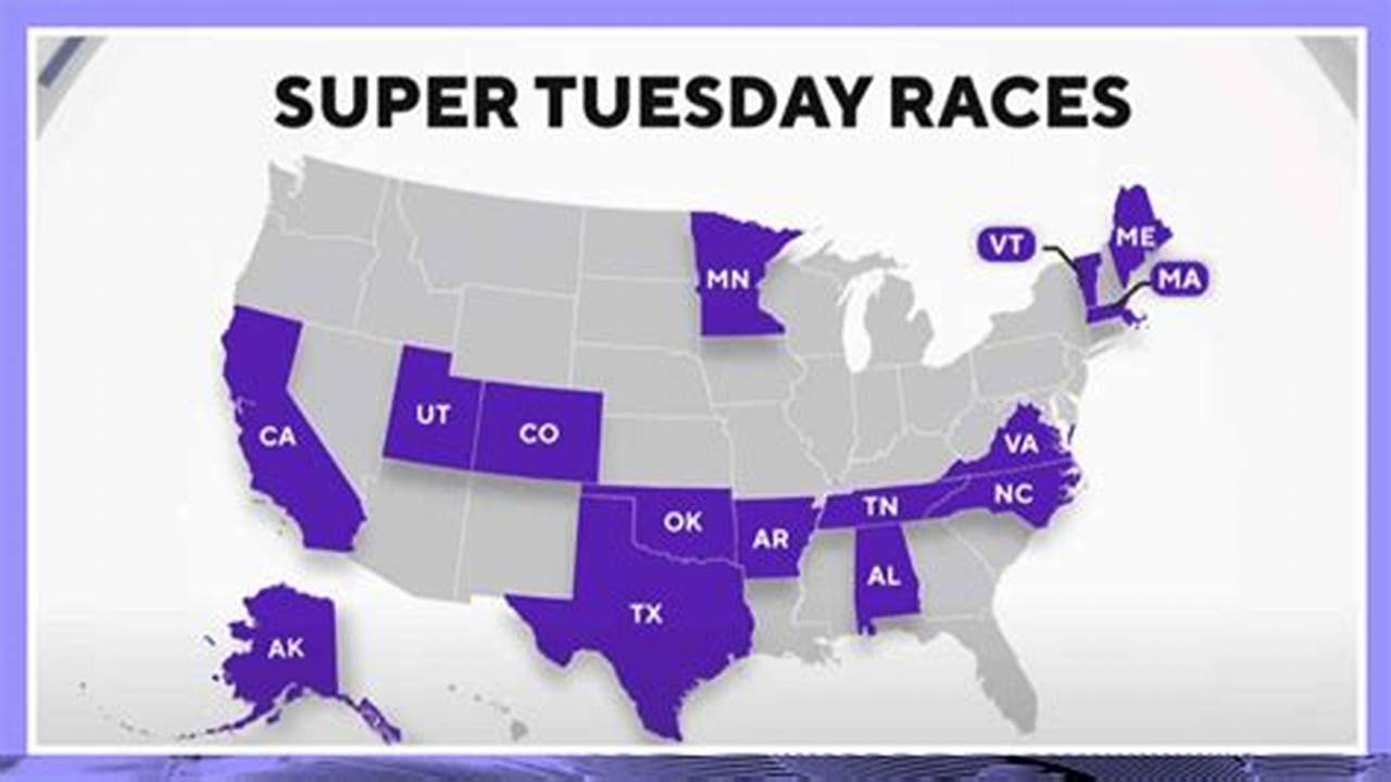 Super Tuesday 2024 Map