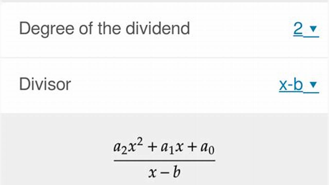 Synthetic Division Calculator: A Step-by-Step Guide to Division Made Easy