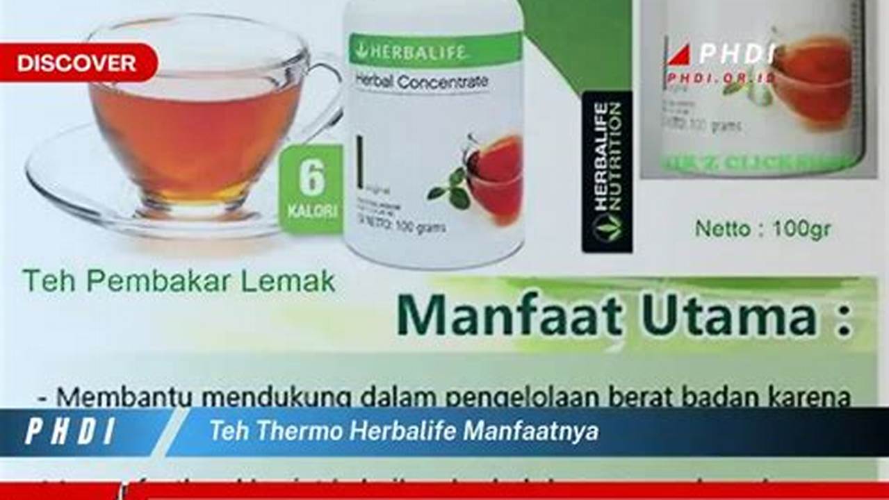 Temukan Manfaat Teh Termo Herbalife yang Jarang Diketahui