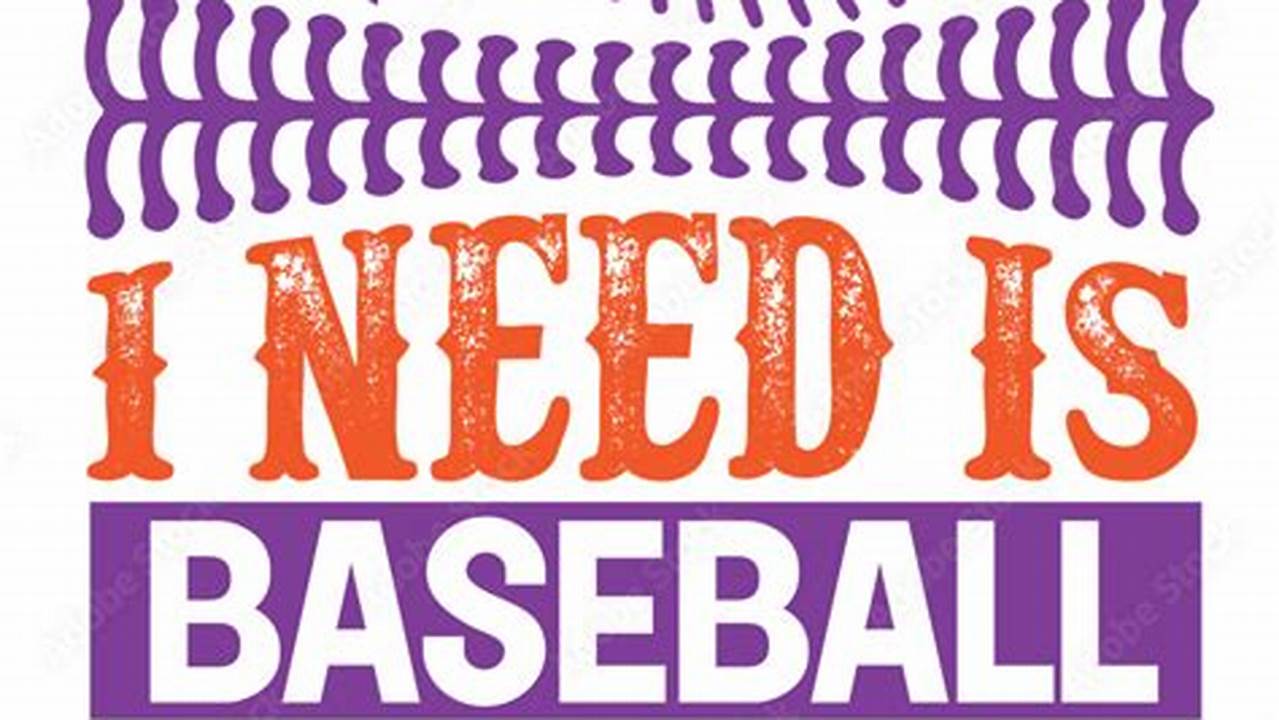 Unleash the Power of Baseball with "The Only BS I Need Is Baseball Season" SVG