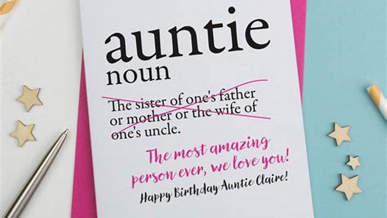 Fun and Meaningful Things to Do With Your Aunt: A Guide for Parents