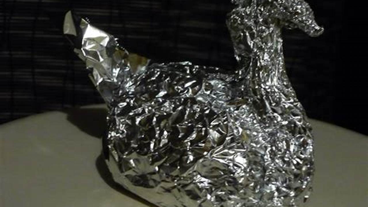 How to Make a Tin Foil Origami Swan