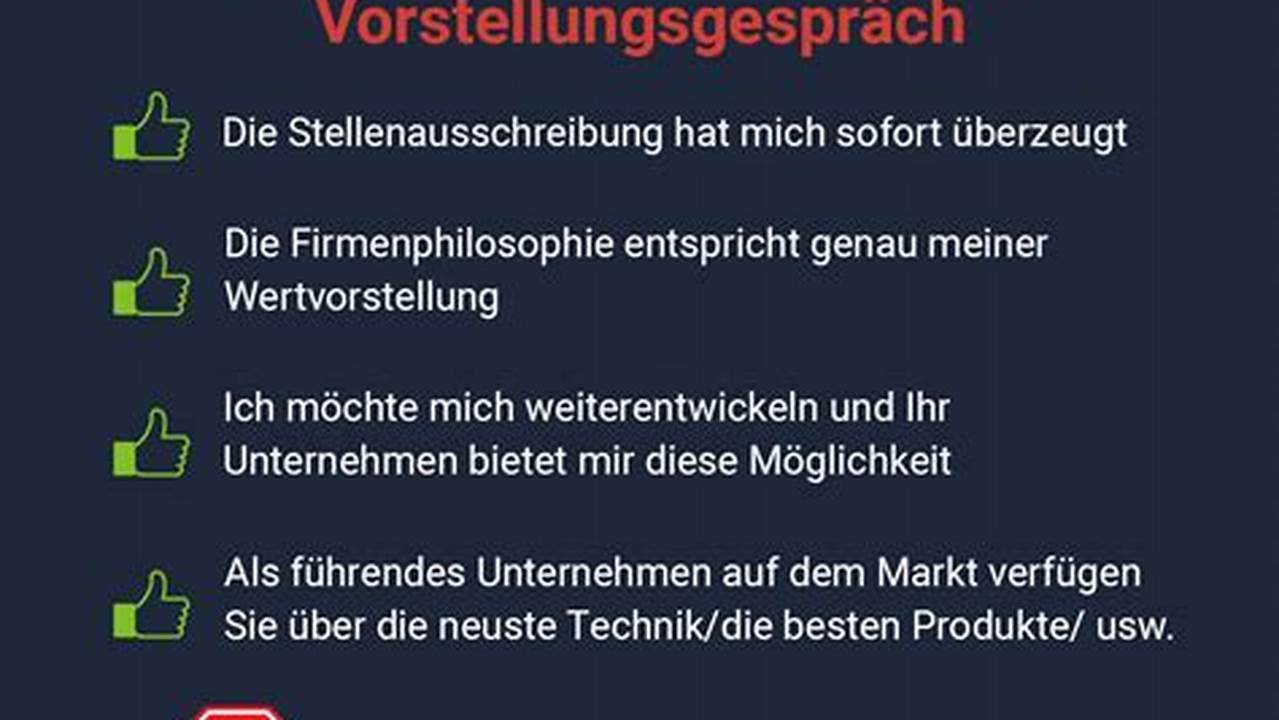 Warum möchten Sie bei uns arbeiten? Antwortbeispiele