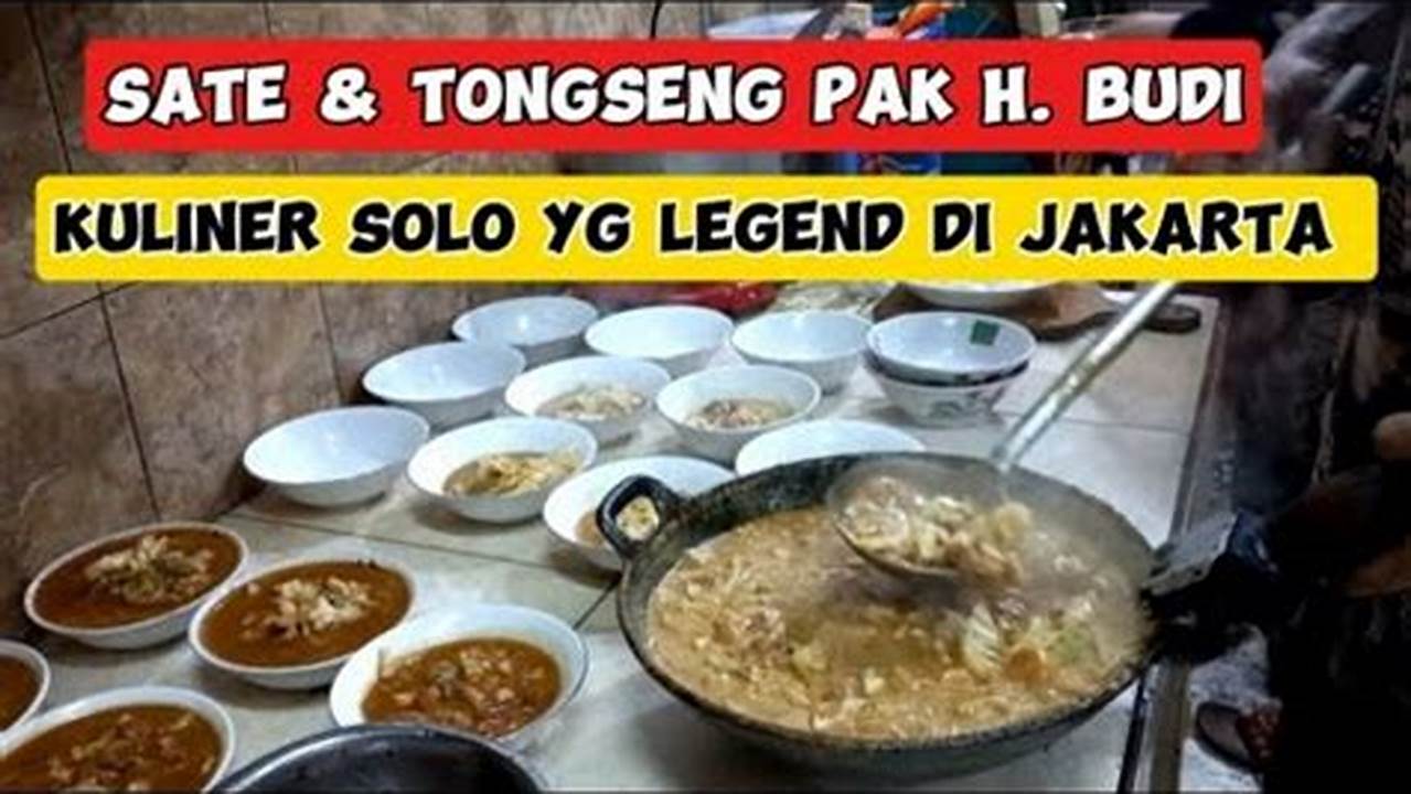 Temukan Kenikmatan Kuliner Legendaris di Warung Sate Solo dan Tongseng Pak Junaedi