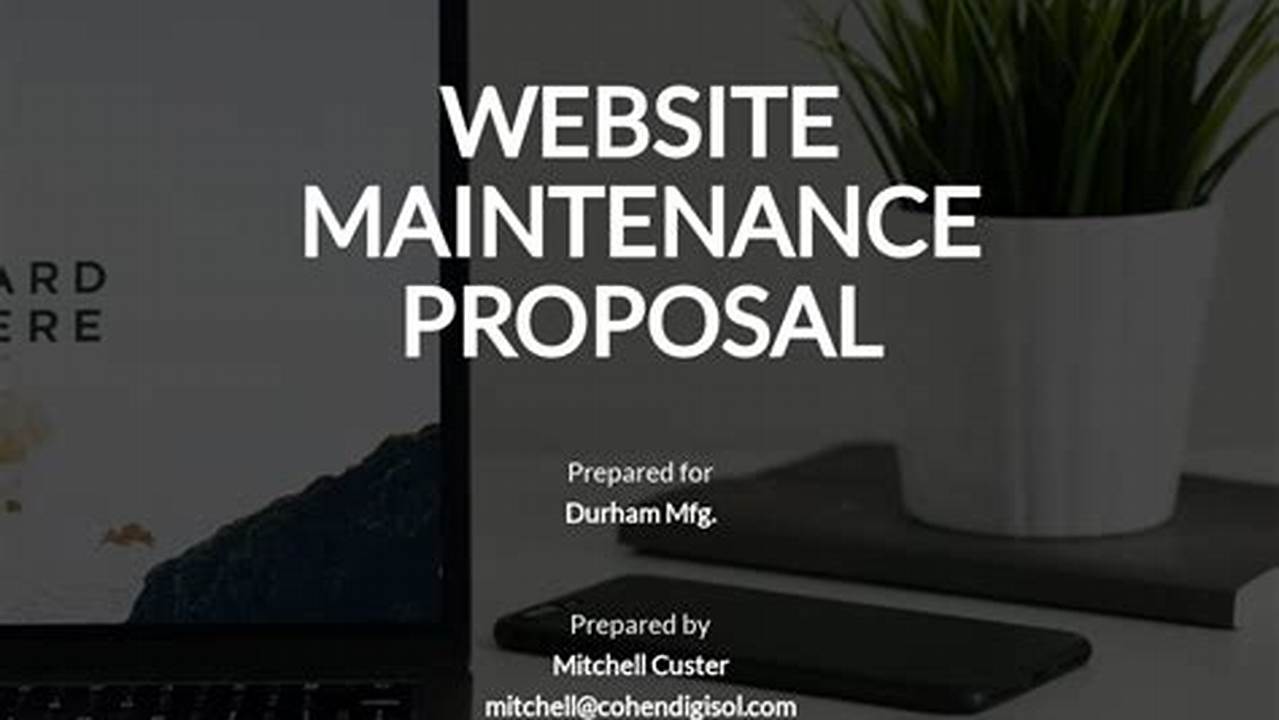 Website Maintenance Proposal