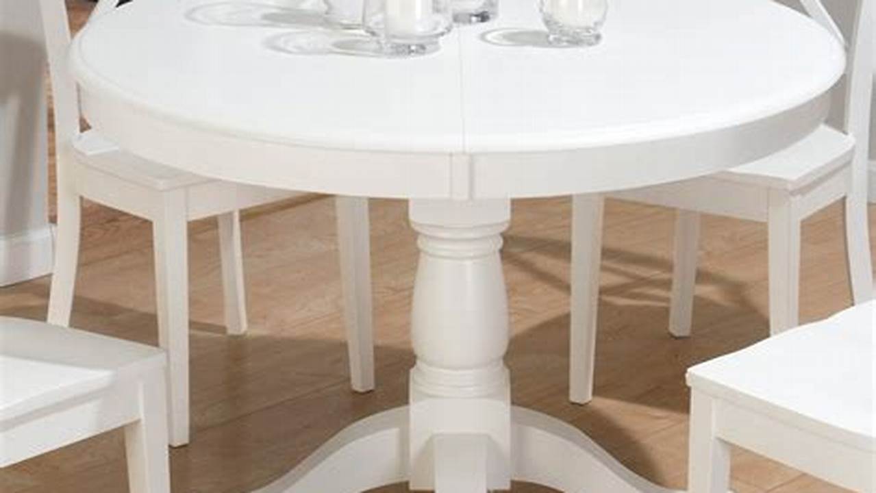 Versatile Elegance: A Guide to White Round Kitchen Tables with Leaves