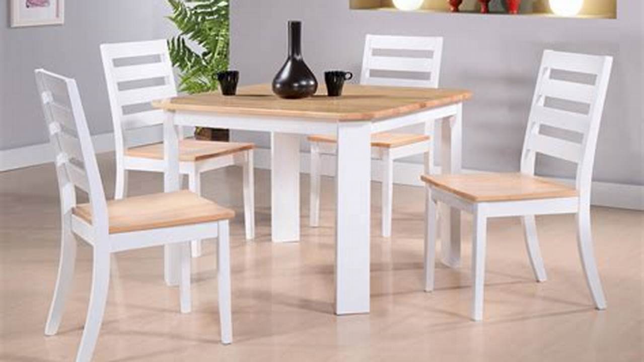 White Wood Kitchen Table and Chairs: Timeless Classics for a Warm and Inviting Dining Experience